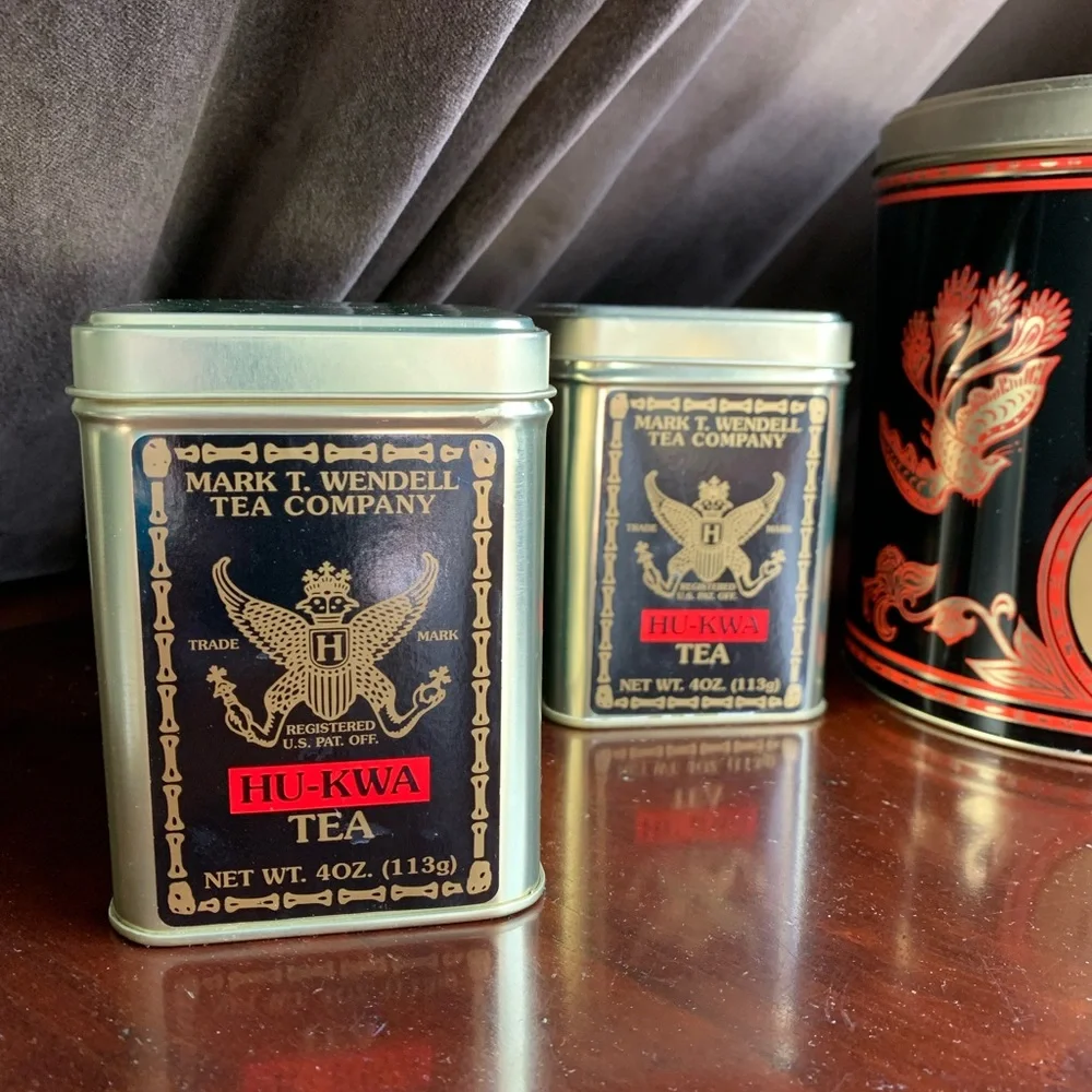 Lot of 5 Metal Tea Tins from Mark T. Wendell Tea Company - Picture 3 of 16